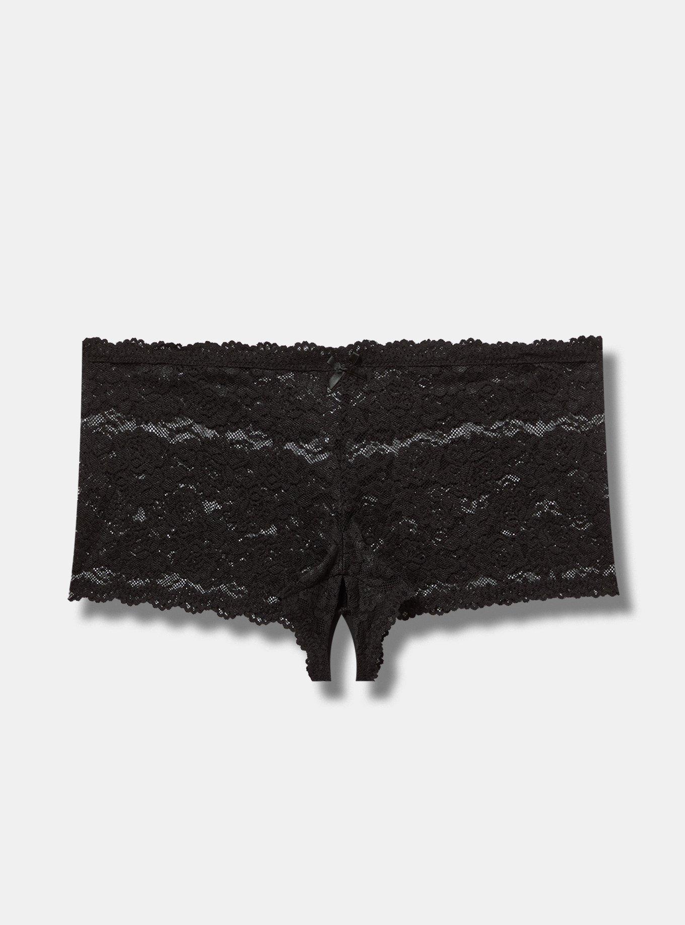 Plus Size - Strappy Lurex Lace Cheeky Panty - Torrid