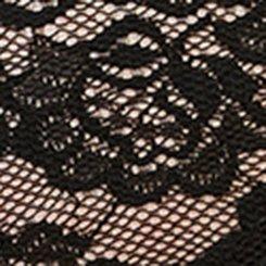 Lace Cheeky Panty With Open Gusset, RICH BLACK, swatch