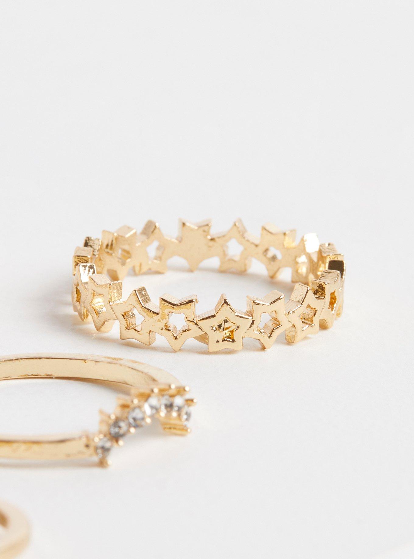 Celestial Ring Set of 6, GOLD, alternate