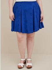 Embroidered Eyelet Skirt - Challis Blue , SODALITE BLUE, alternate
