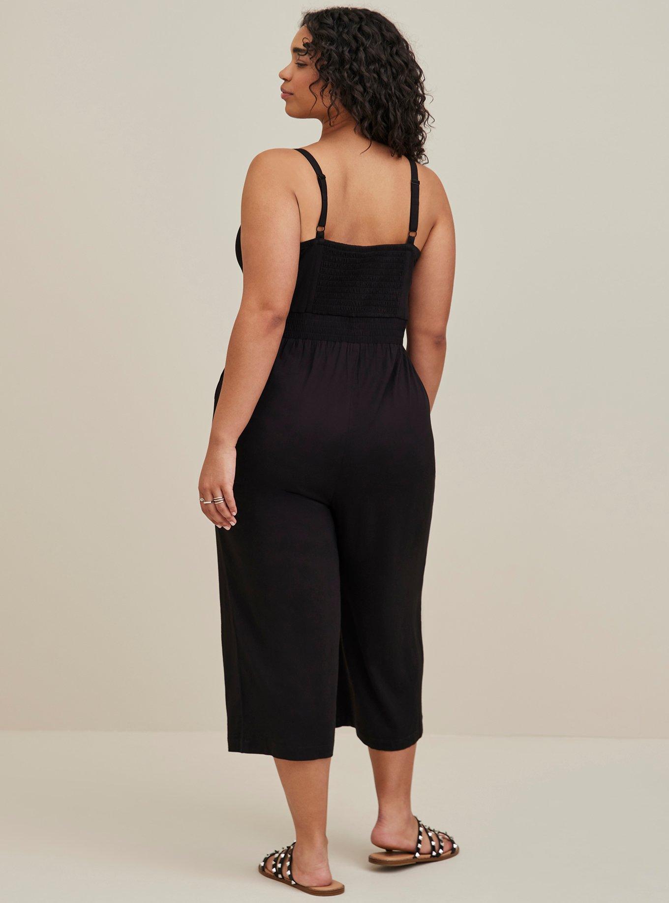 TIE FRONT CULOTTE JUMPSUIT