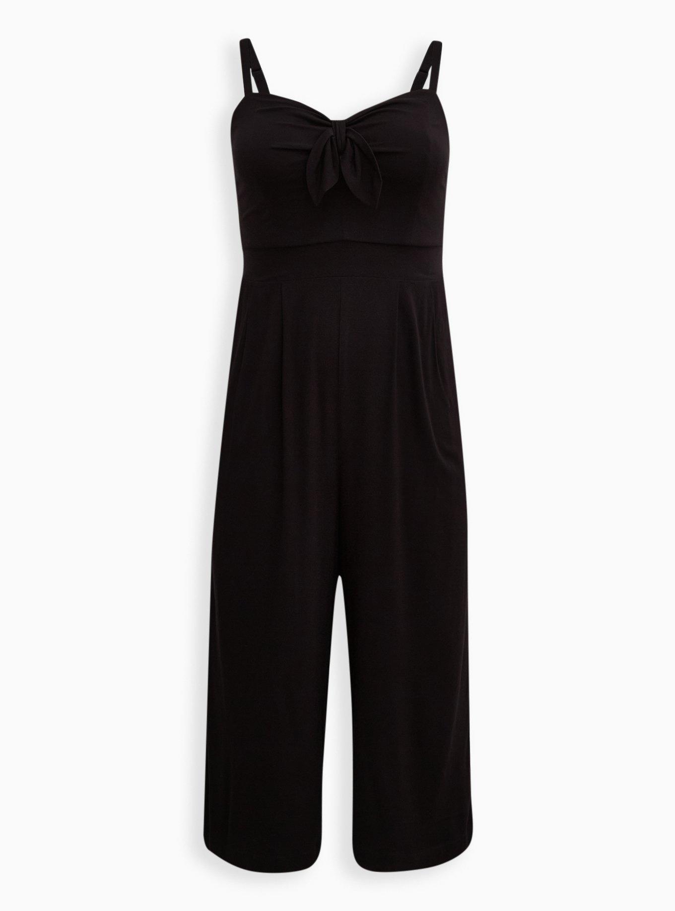 Tie Front Culotte Jumpsuit