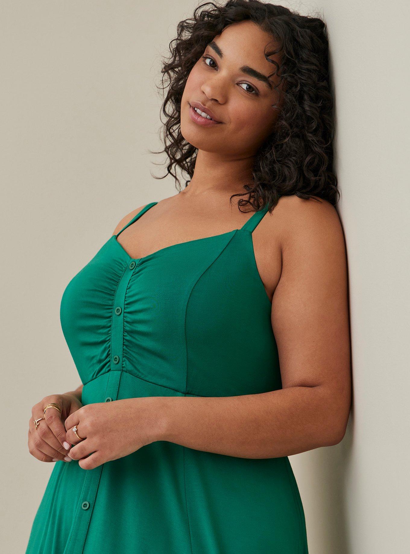 Torrid green dress sales