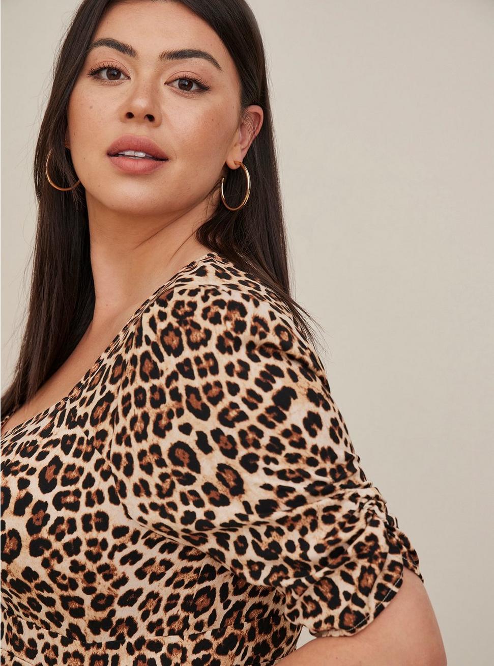 Plus Size - Sweetheart Skater Dress - Poplin Leopard - Torrid Plus Size - Sweetheart Skater Dress - Poplin Leopard - Torrid