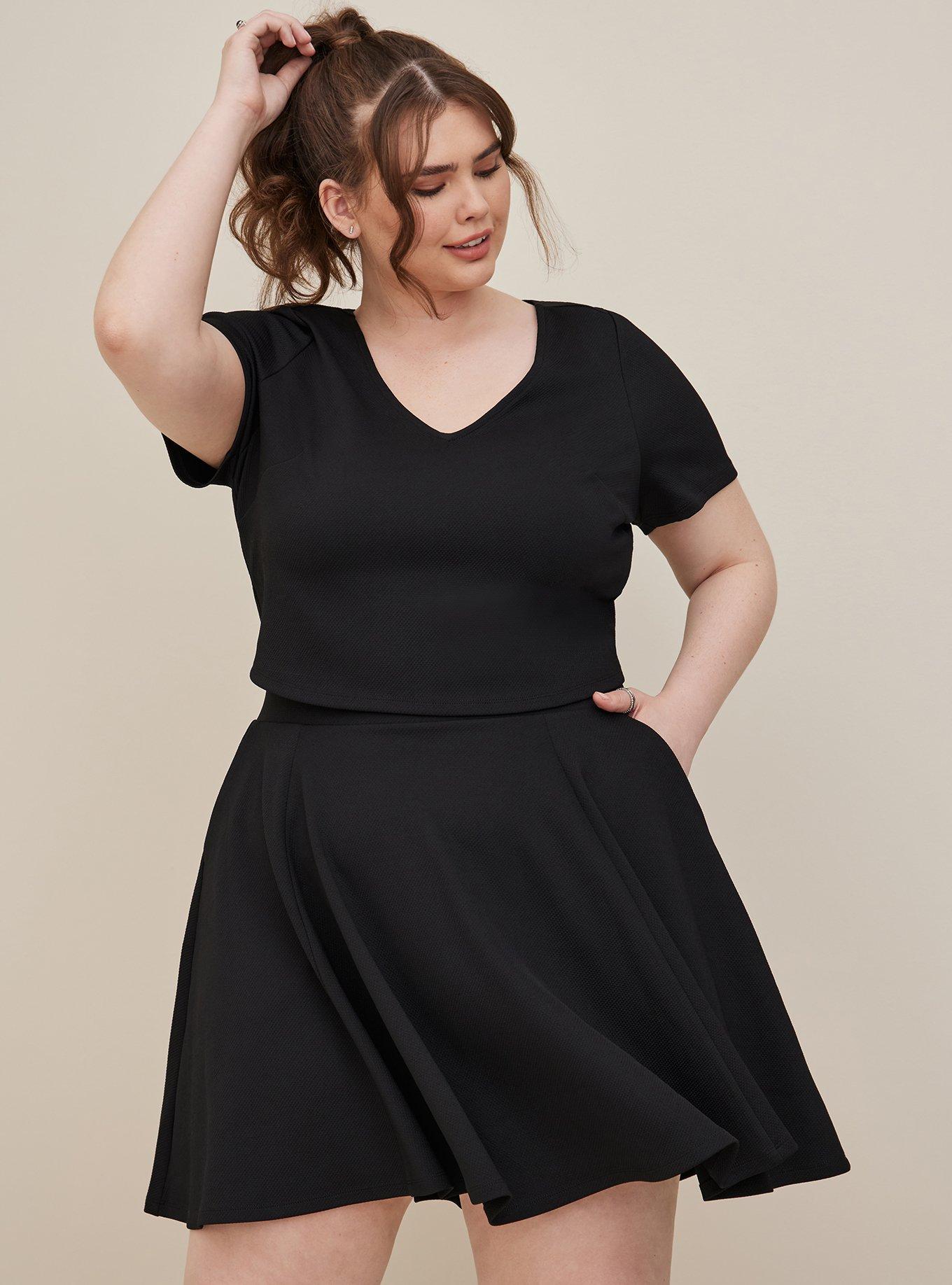 Torrid textured skater clearance dress