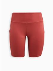 Happy Camper Super Soft Performance Jersey 9 Inch Active Bike Short With Side Pocket, DUSTED CLAY, hi-res