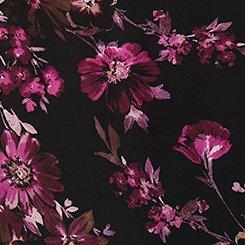 Harper Flutter Sleeve Blouse, WHIMSICAL DAISY FLORAL BLACK, swatch