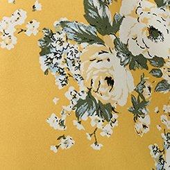 Plus Size Harper Flutter Sleeve Blouse, MARCIE ROSE FLORAL YELLOW, swatch