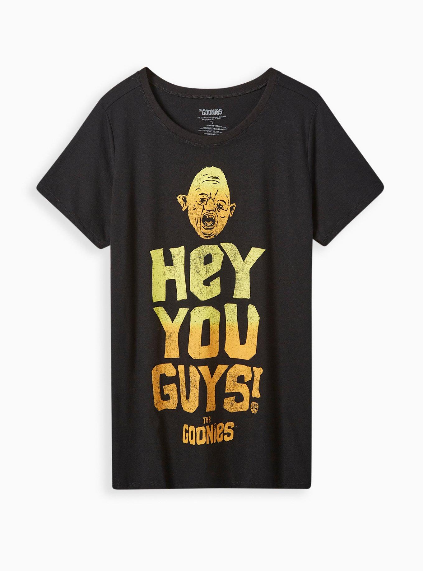 Plus Size The Goonies Slim Fit Tee - Signature Jersey Black, DEEP BLACK, hi-res