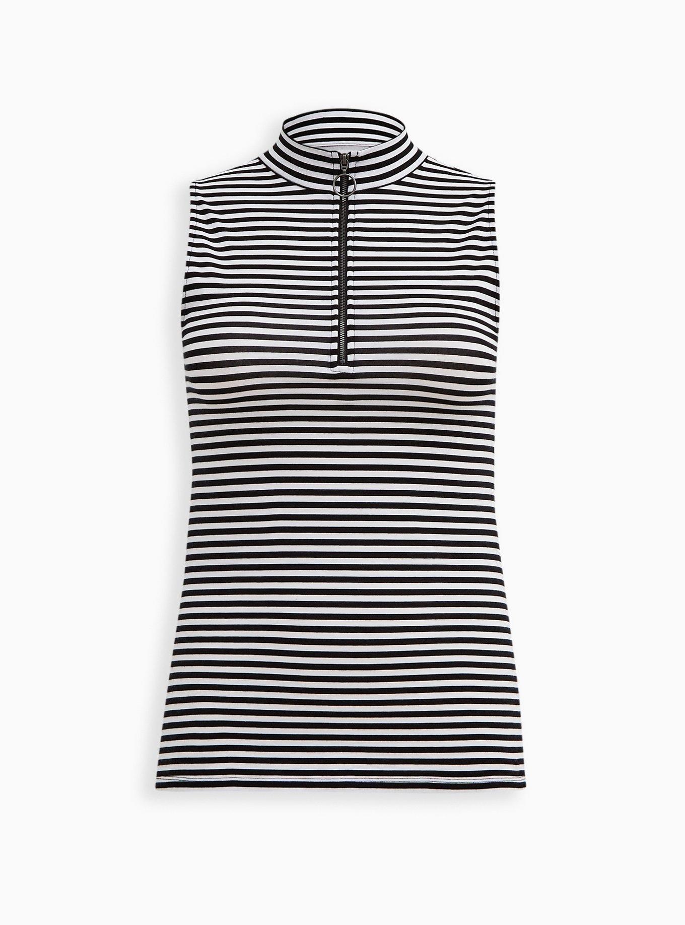 Plus Size - Foxy Mock Neck Zip Up Tank - Torrid