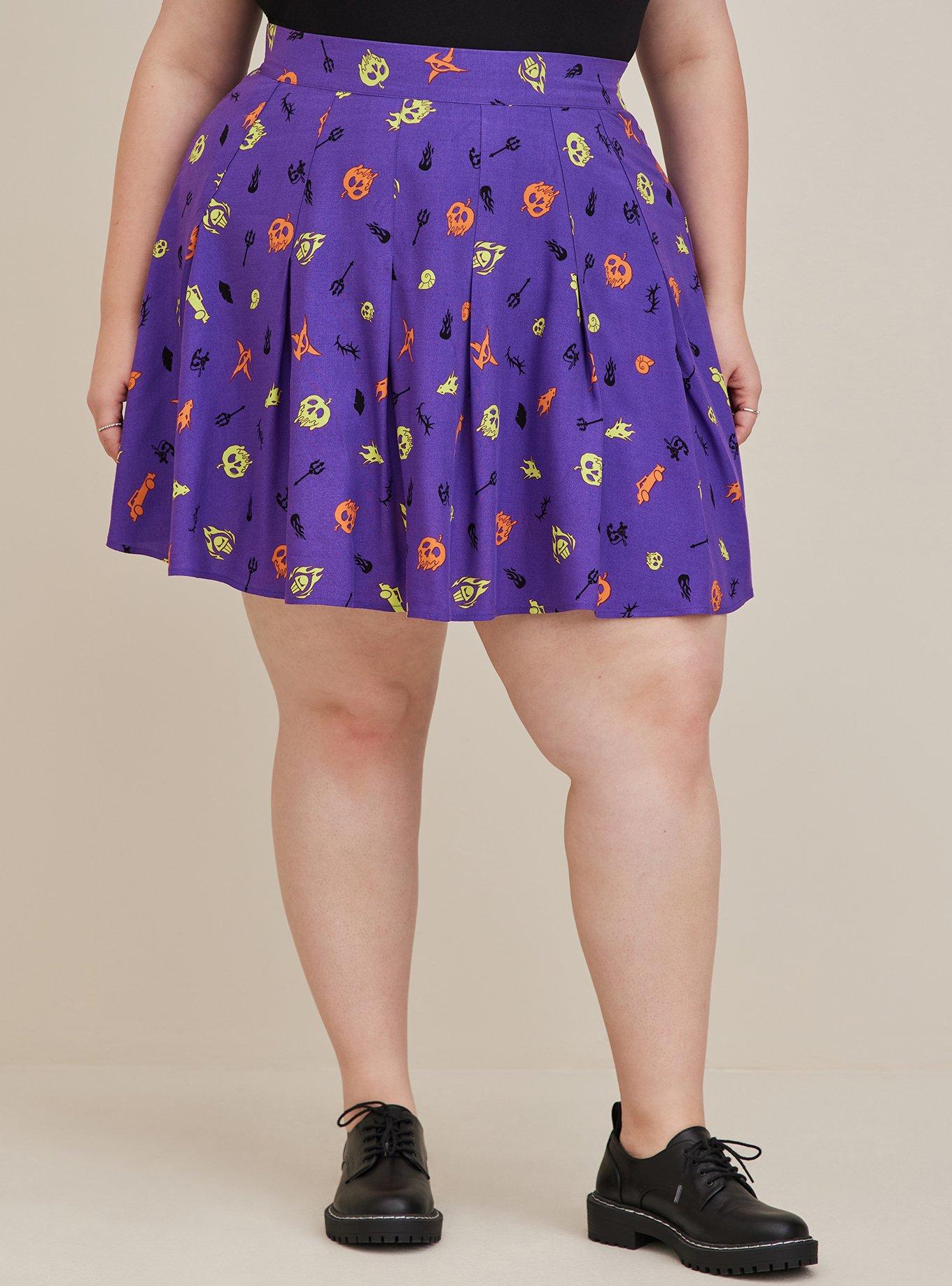 Plus size clearance lilac skater skirt