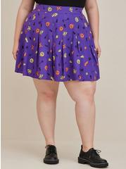 Disney Villains Halloween Mini Skater Skirt - Challis Purple, MULTI, alternate