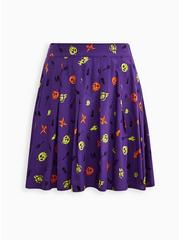 Disney Villains Halloween Mini Skater Skirt - Challis Purple, MULTI, hi-res