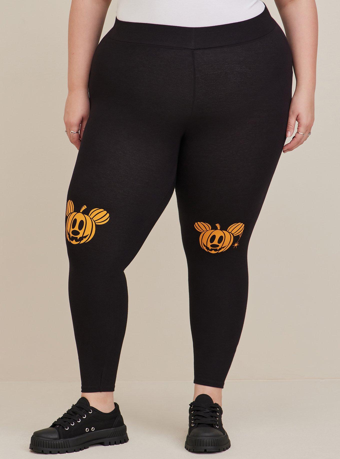 Plus Size - Disney Mickey Mouse Black Crop Legging - Torrid