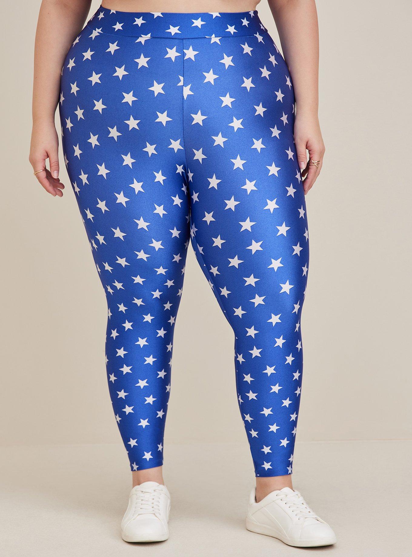 Blue Stars Wonder Woman Leggings