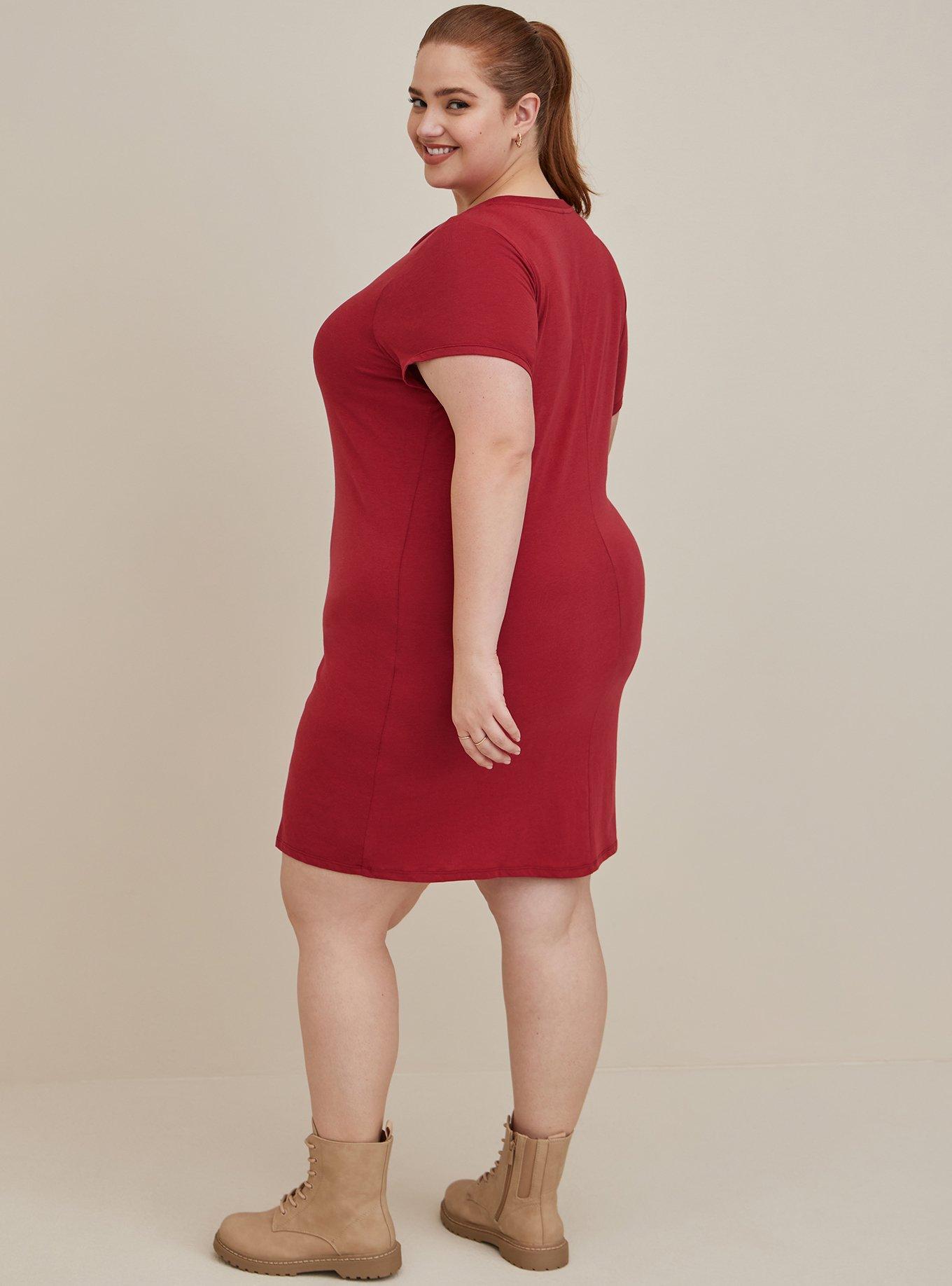 Her Universe Studio Ghibli Princess Mononoke Mini T-Shirt Dress - Triblend Red, RED, alternate