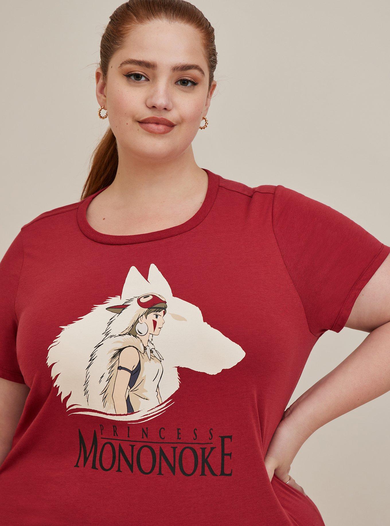 Her Universe Studio Ghibli Princess Mononoke Mini T-Shirt Dress - Triblend Red, RED, hi-res