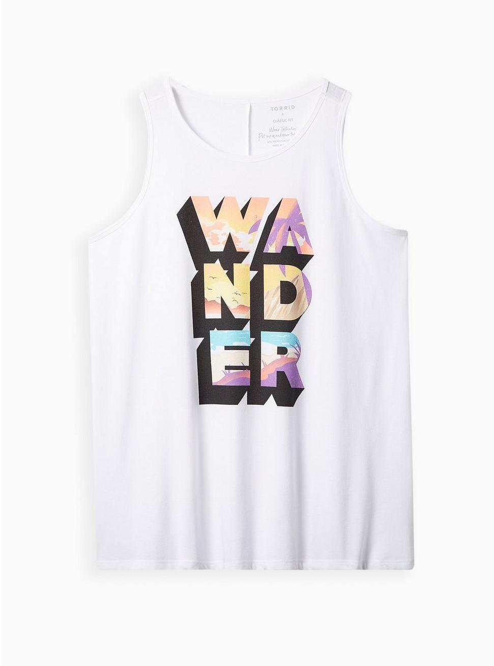 Plus Size Everyday Tank - Signature Jersey Wander White, BRIGHT WHITE, hi-res