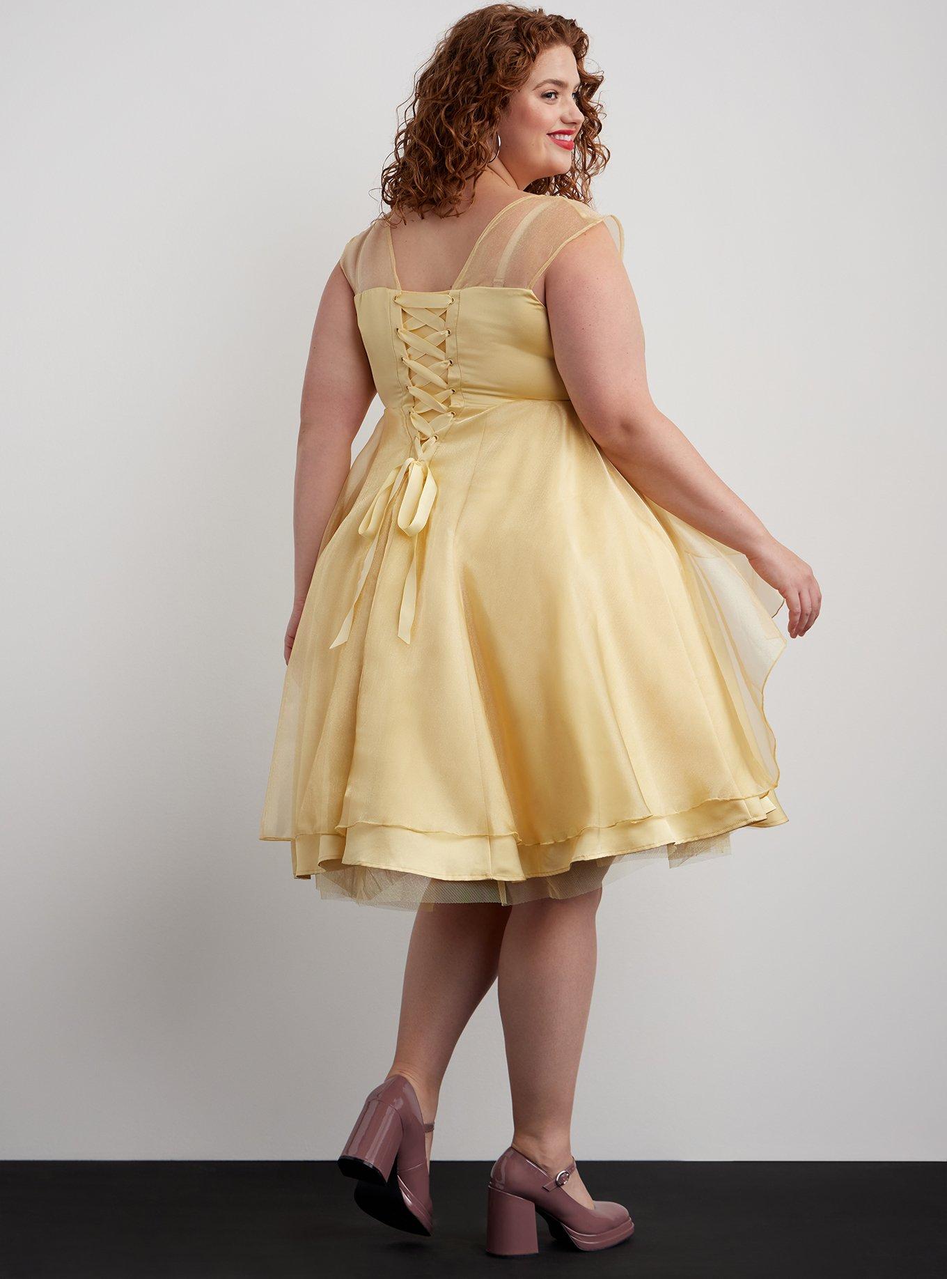 Plus Size - Disney Beauty And The Beast Ball Gown Dress - Torrid