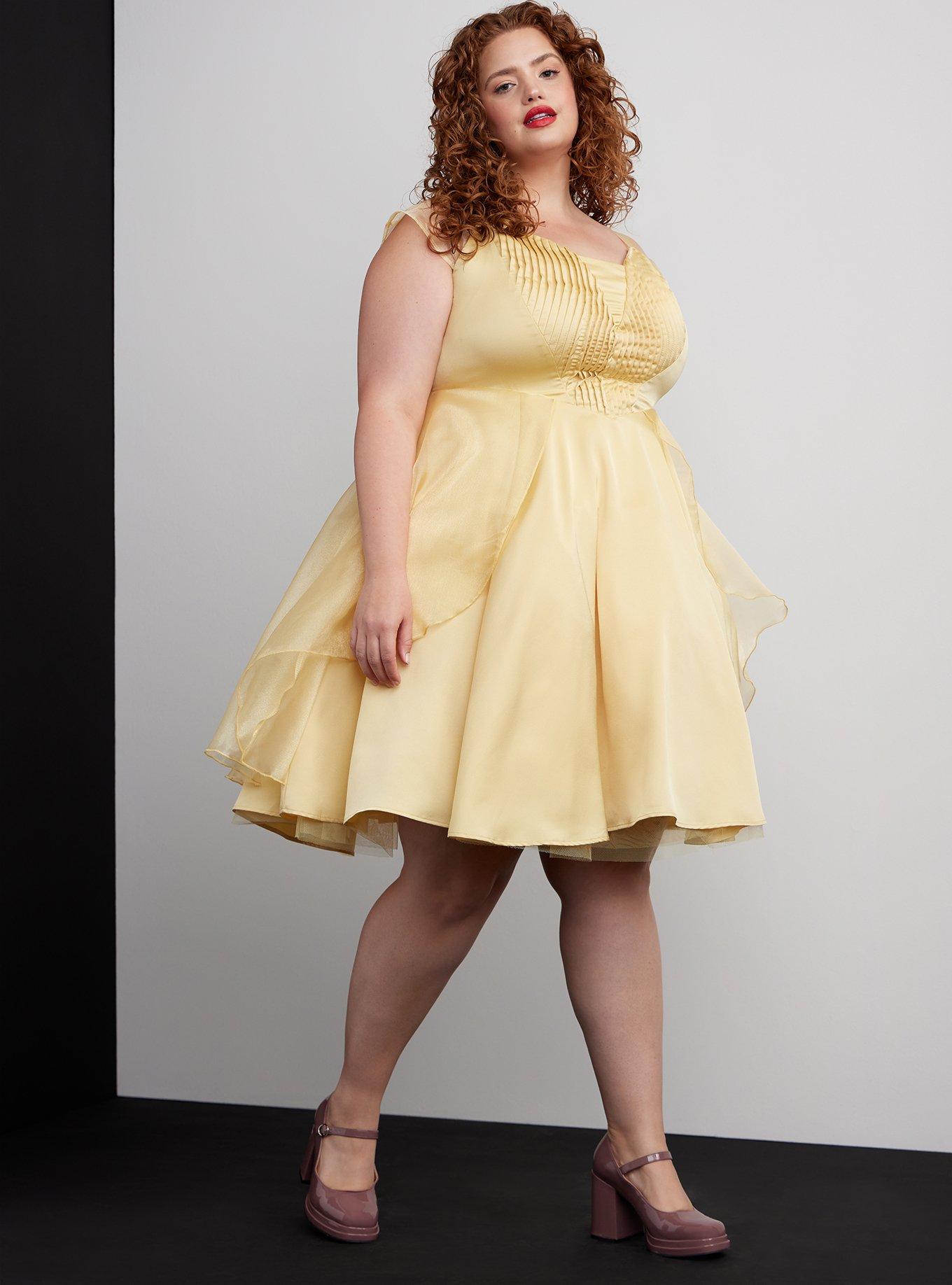 Beauty and the beast dress plus size hotsell