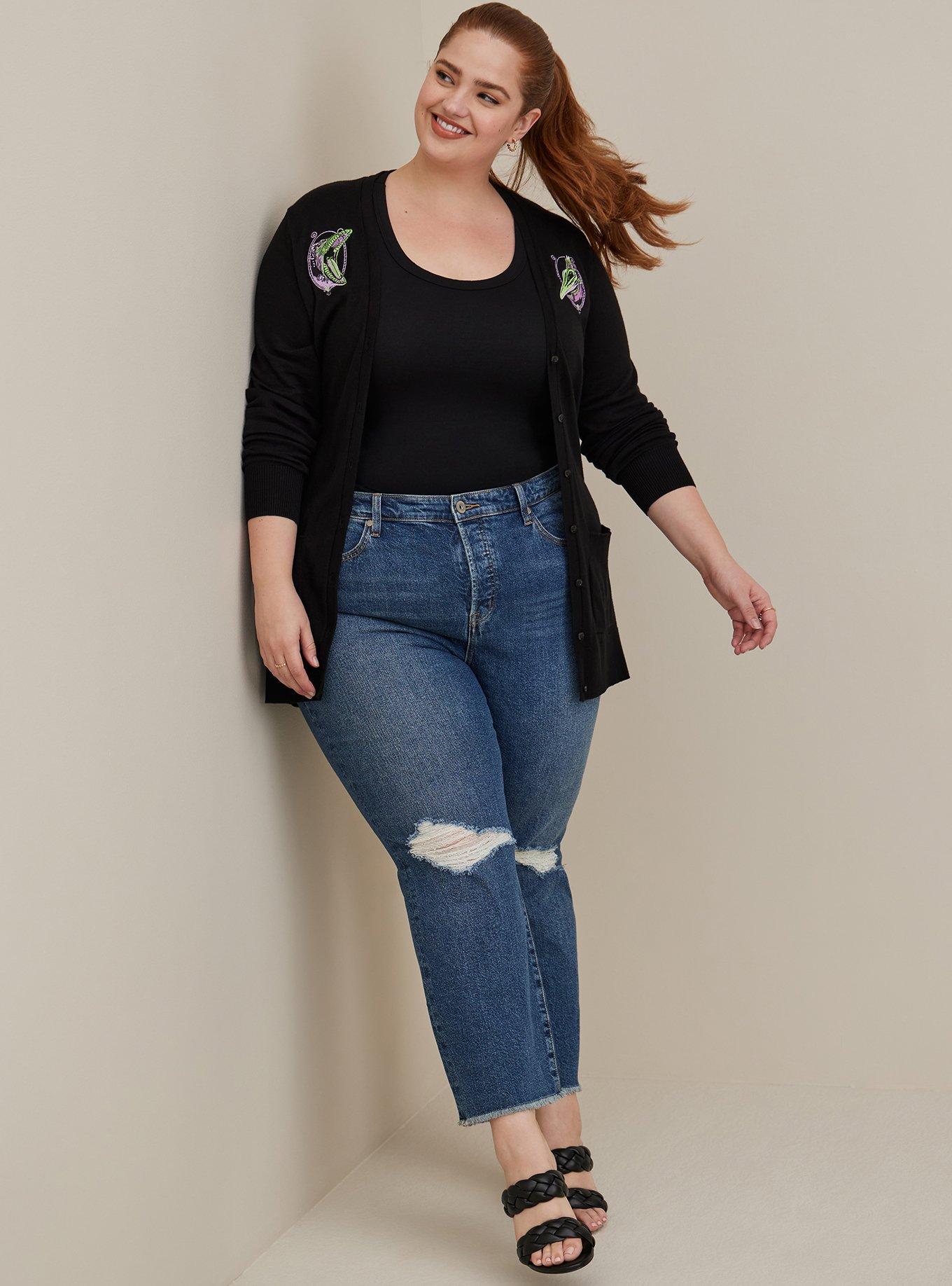 Plus size shop varsity sweater