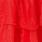 Plus Size Beetlejuice Lydia Midi Stretch Challis Mesh Tiered Dress, RED, swatch