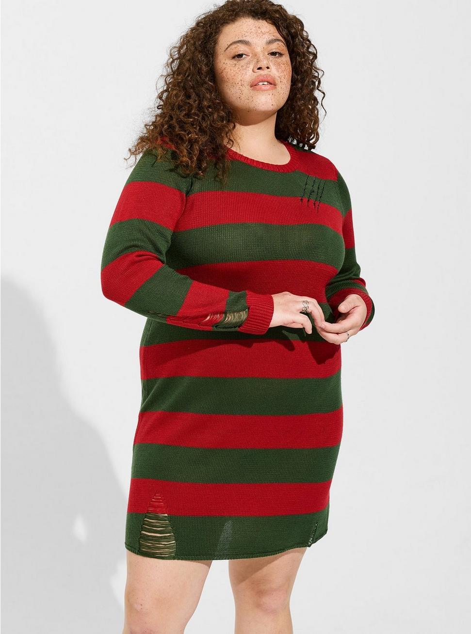 Warner Bros. Nightmare on Elm Street Freddy Mini Distressed Dress - , MULTI, hi-res