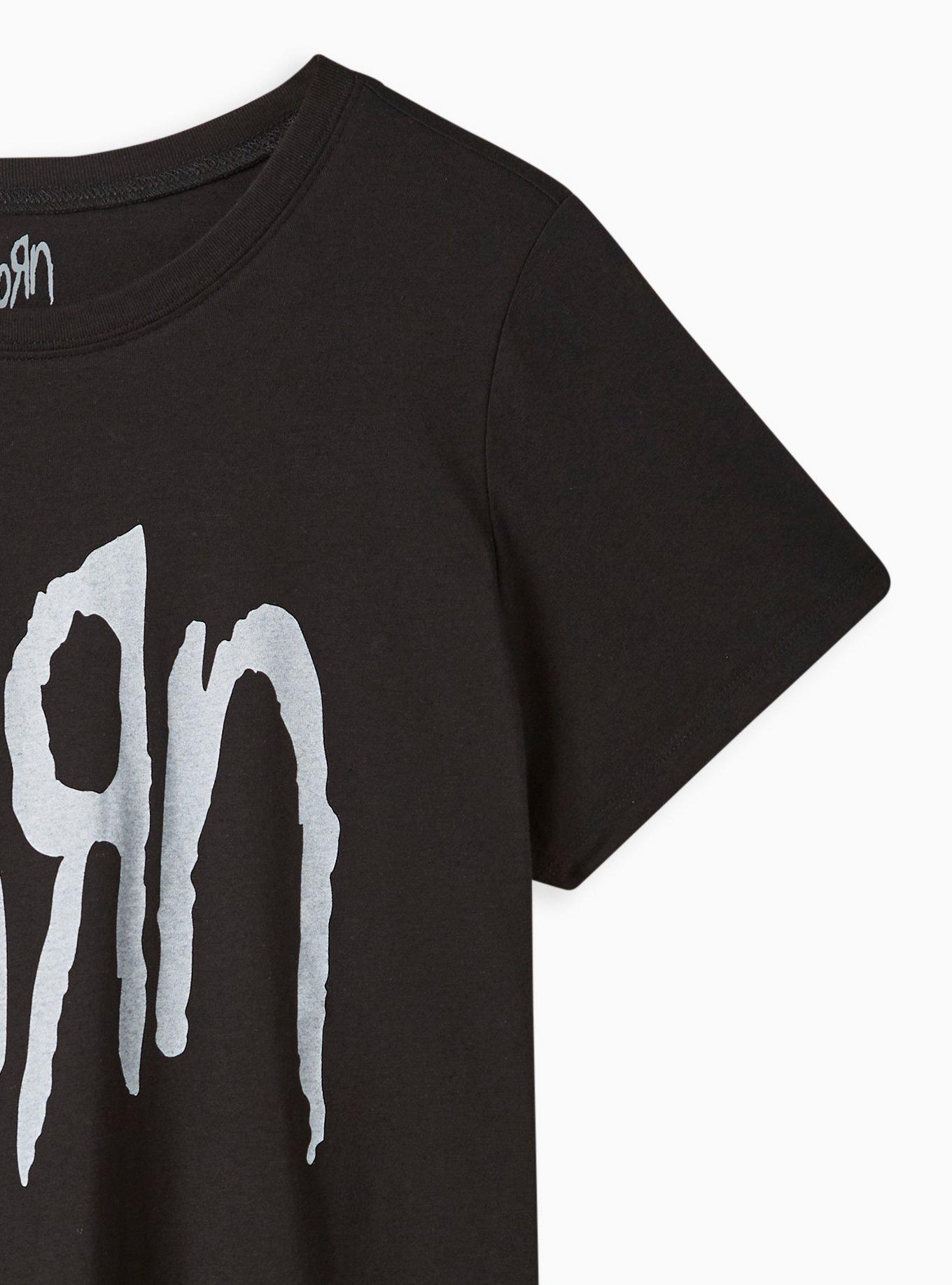 Korn Classic Fit Crew Tee &ndash; Cotton Black, DEEP BLACK, alternate