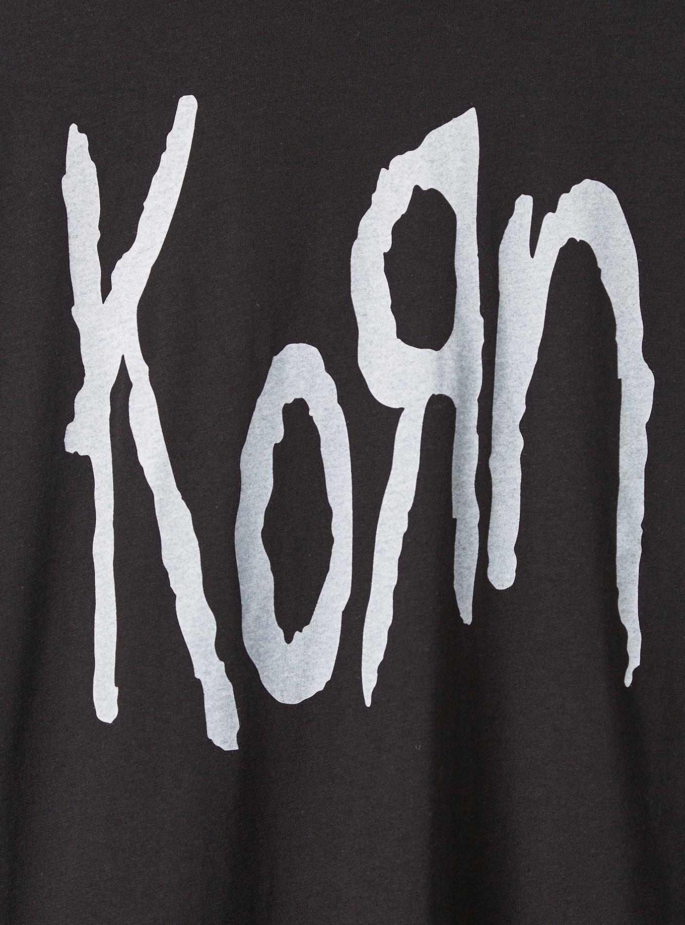 Korn Classic Fit Crew Tee &ndash; Cotton Black, DEEP BLACK, alternate