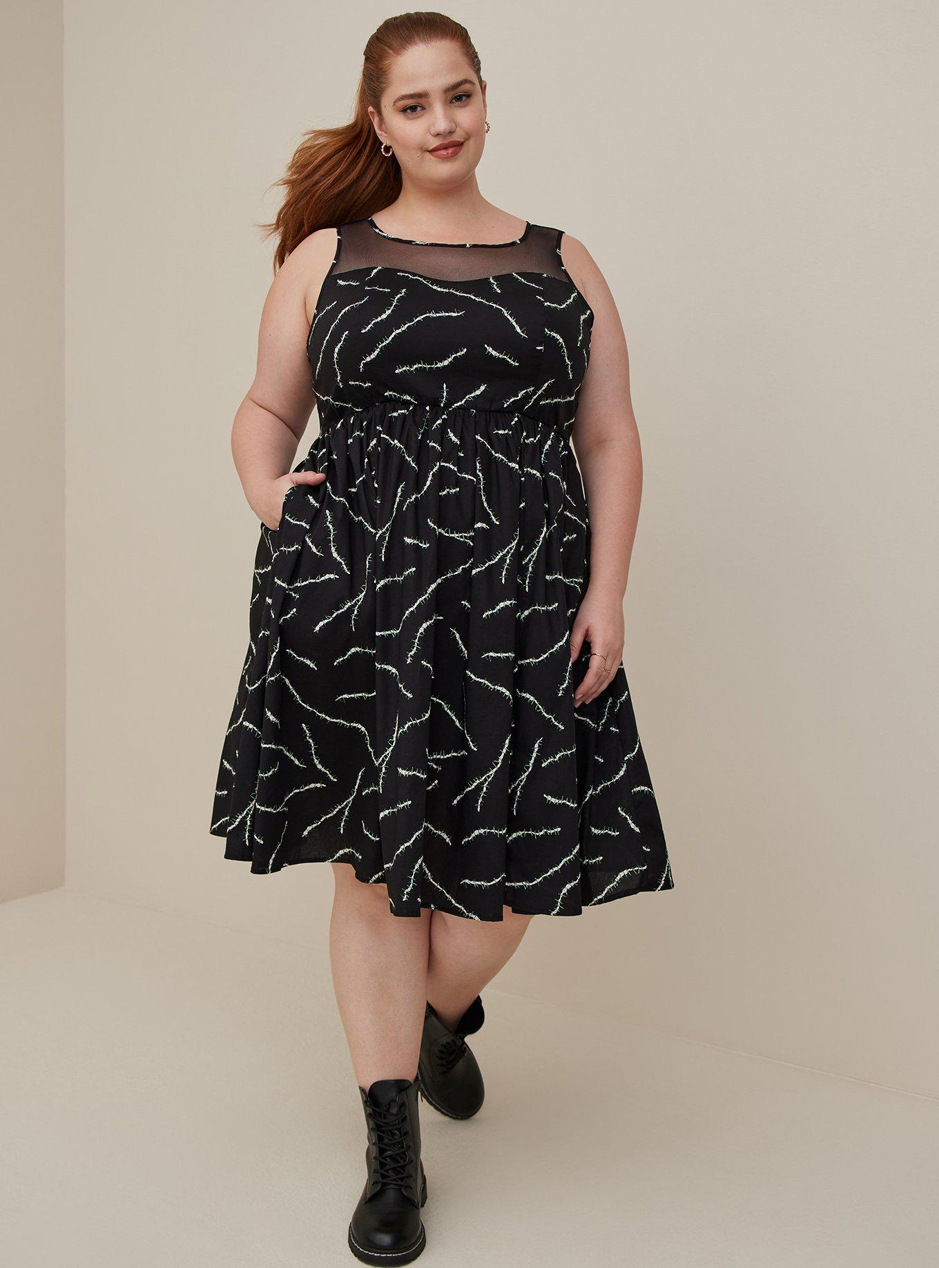 white christmas dresses Stretch Cotton Skater Dress Cupcakes – ModCloth main image 1