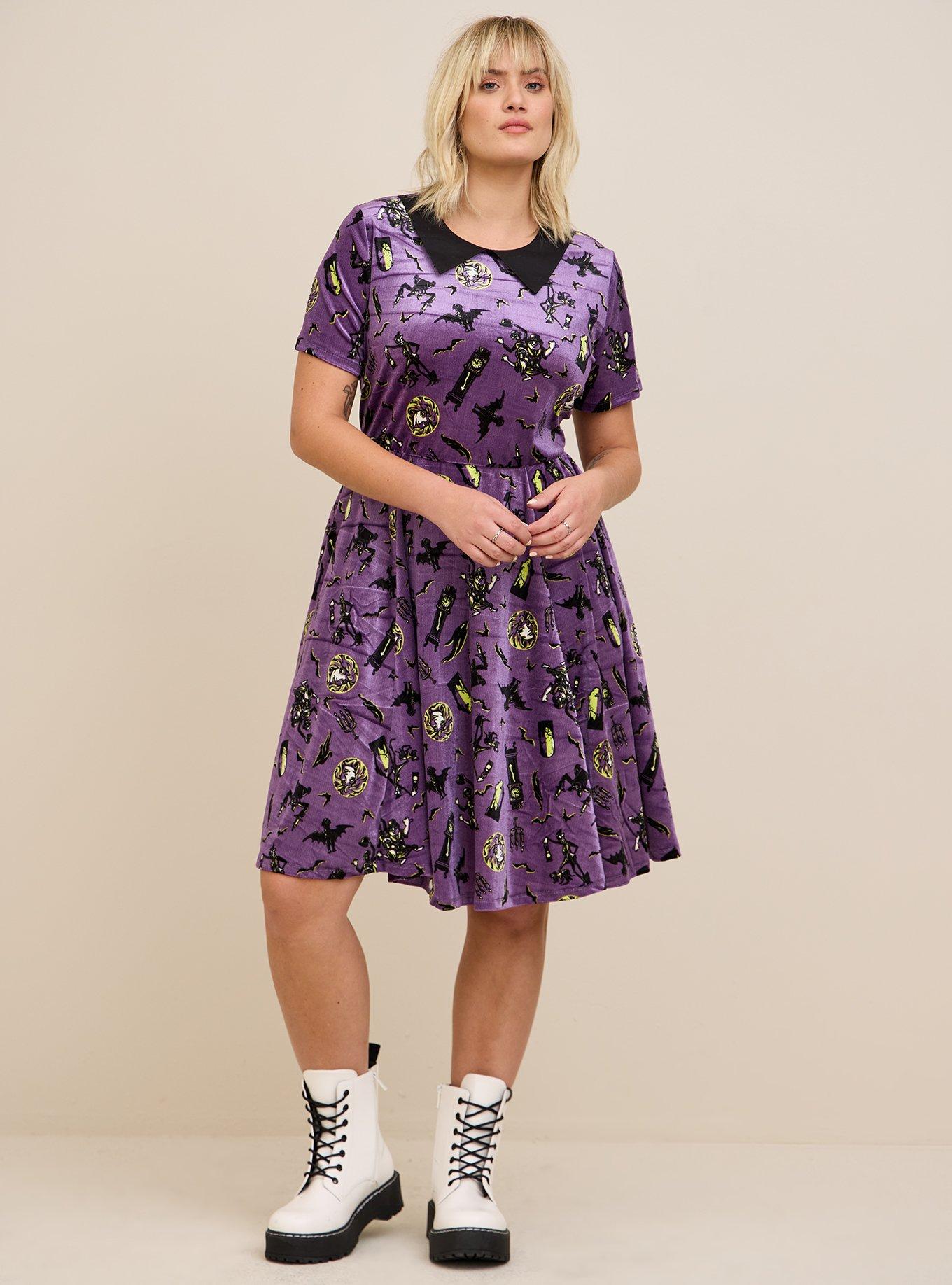 Plus Size - Disney Haunted Mansion Fluted Dress - Torrid