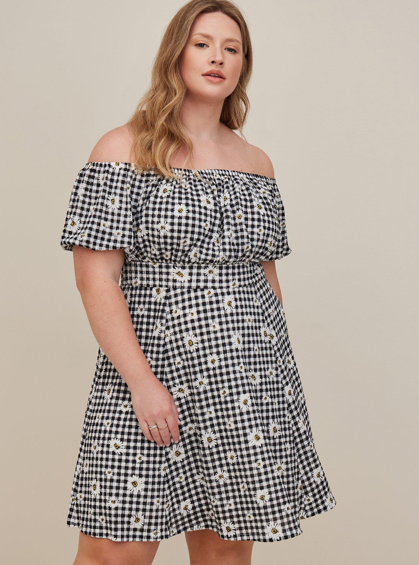 Mini Textured Knit Puff Sleeve Skater Dress, FLORAL MULTI, hi-res