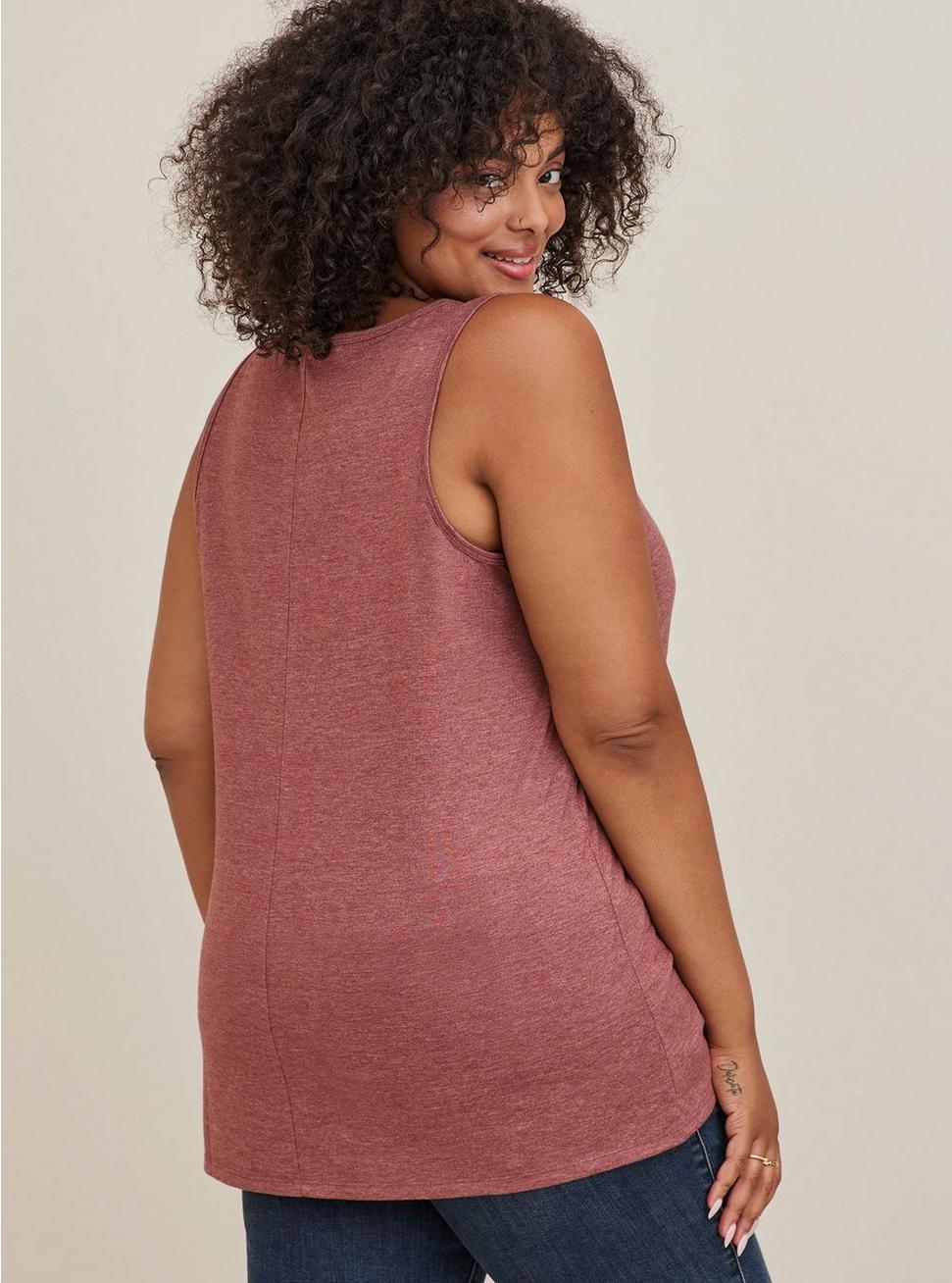 Everyday Tank - Signature Jersey Feather Heart Brown, MADDER BROWN, alternate