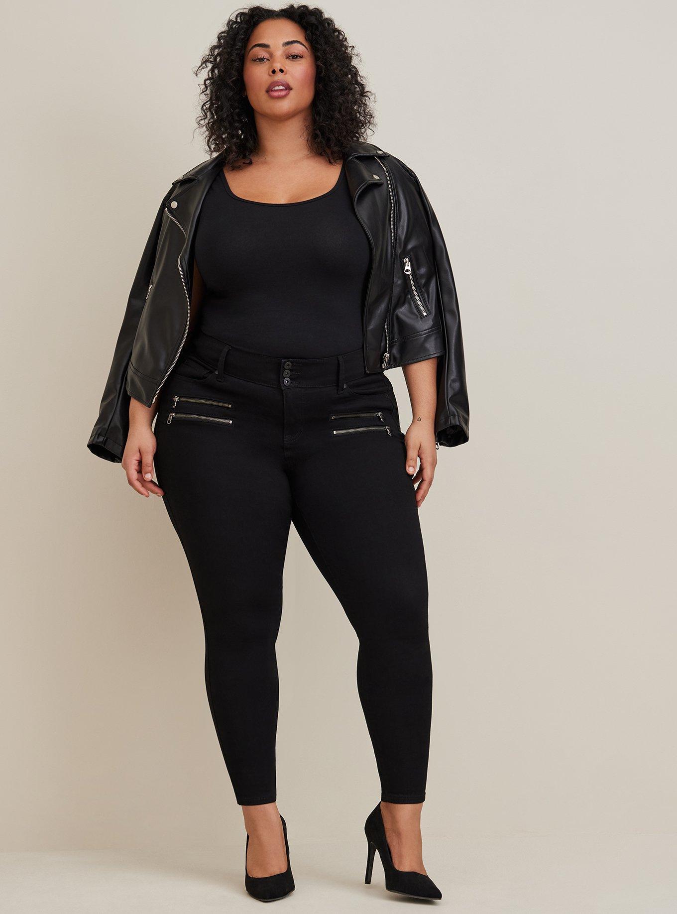 Plus Size - Jegging Skinny Super Soft High-Rise Multi Zip Jean - Torrid