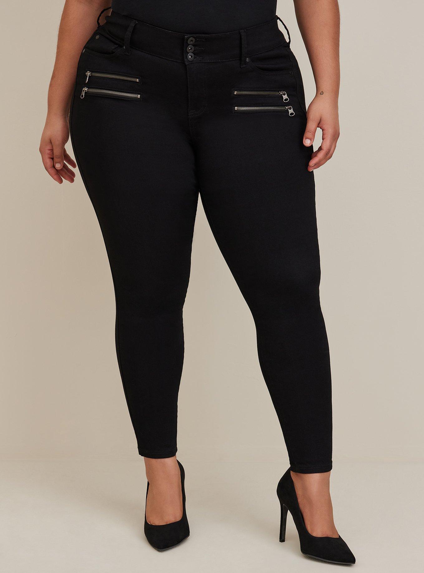 Plus Size - Jegging Zip Skinny Multi High-Rise Super Torrid Soft - Jean
