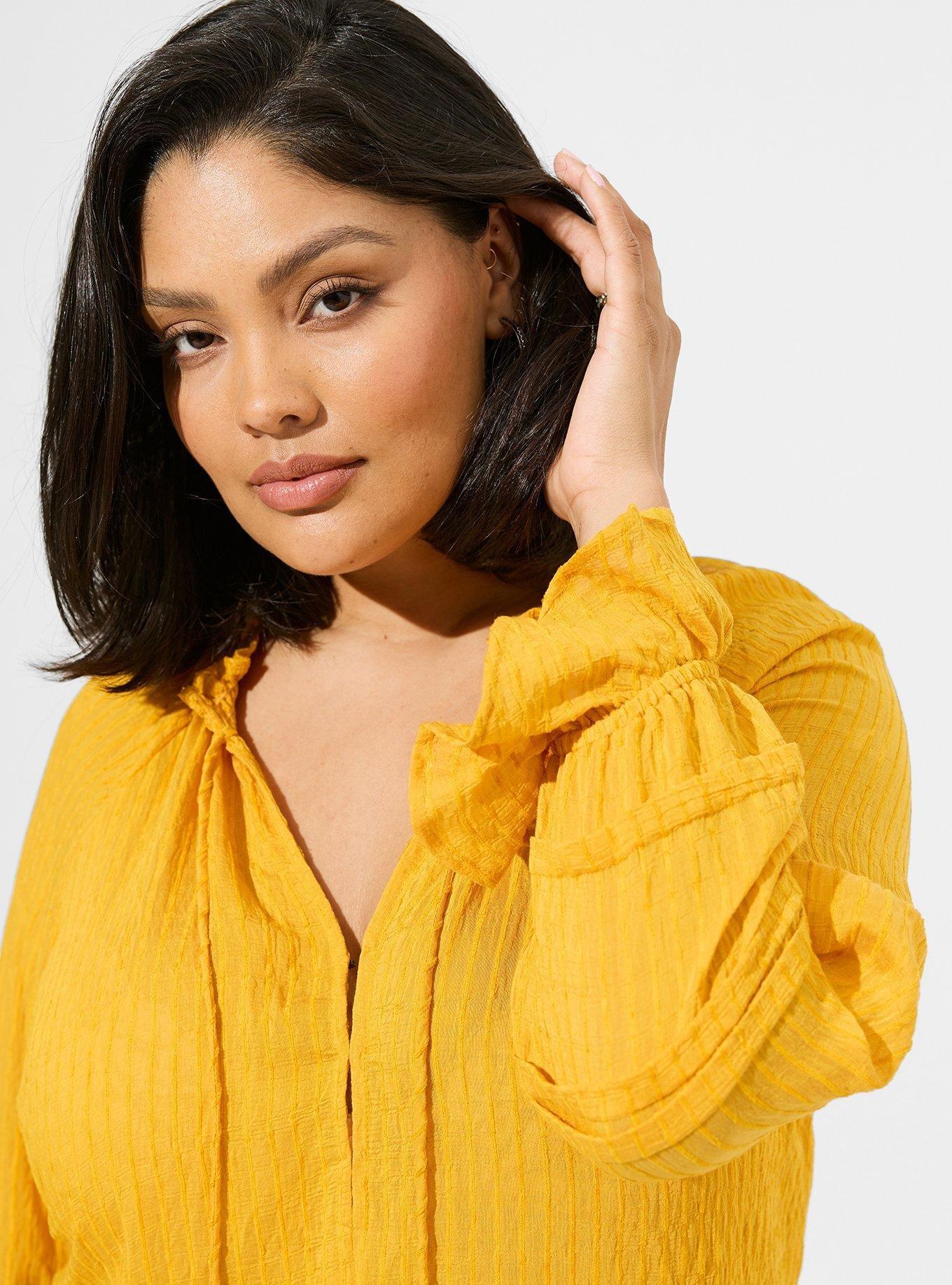 Lace up best sale peasant top