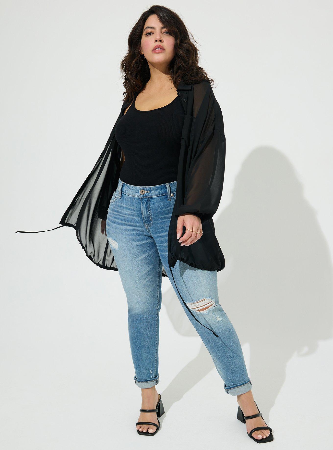 Plus Size - Chiffon Shirt Kimono - Torrid