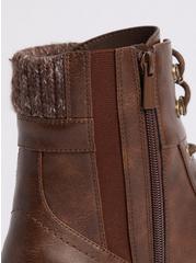 Lace-Up Hiker Bootie - Brown (WW), BROWN, alternate