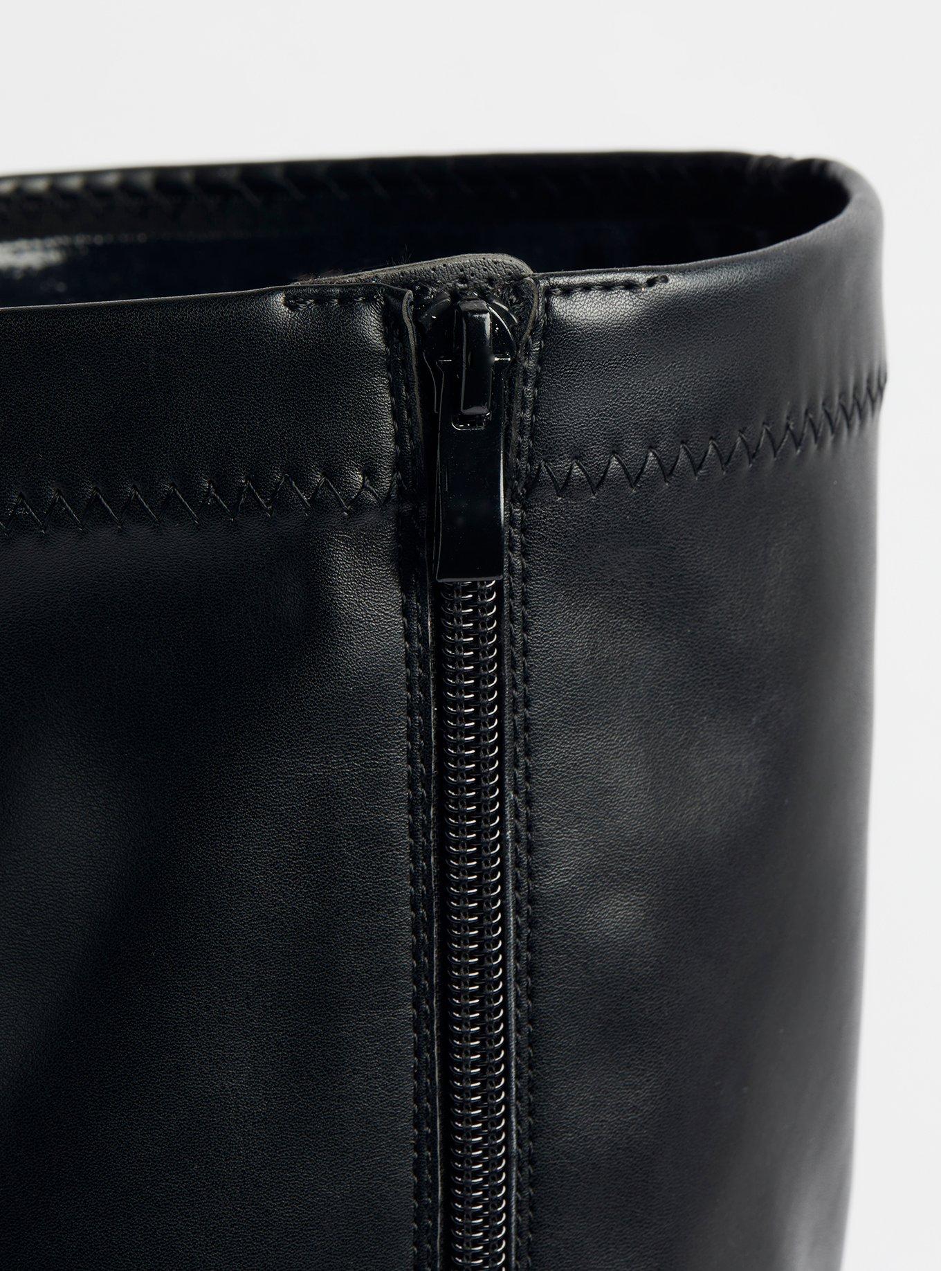 Stretch Over The Knee Boot - Black (WW), BLACK, alternate