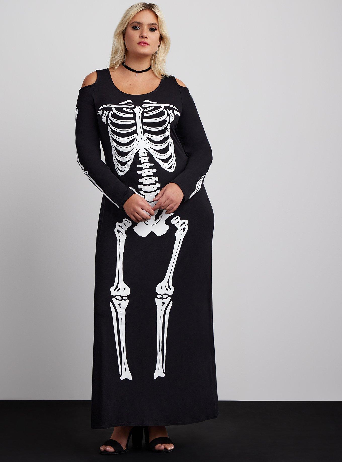 Long skeleton dress sales