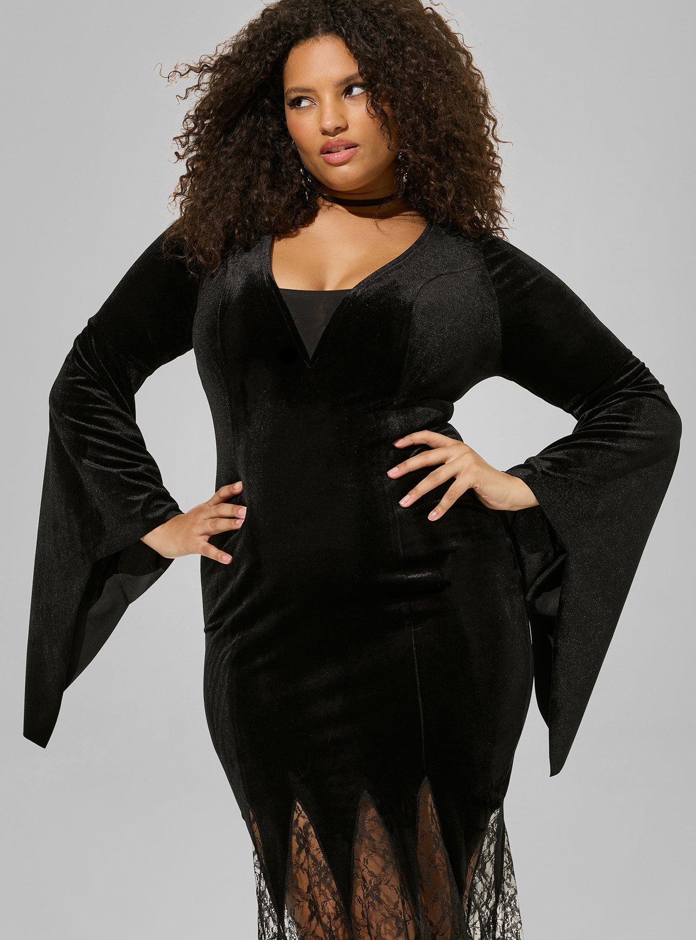 TORRID NWT HALLOWEEN COSTUME VELVET FLUTED MAVEN retailer DRESS SIZE 1X