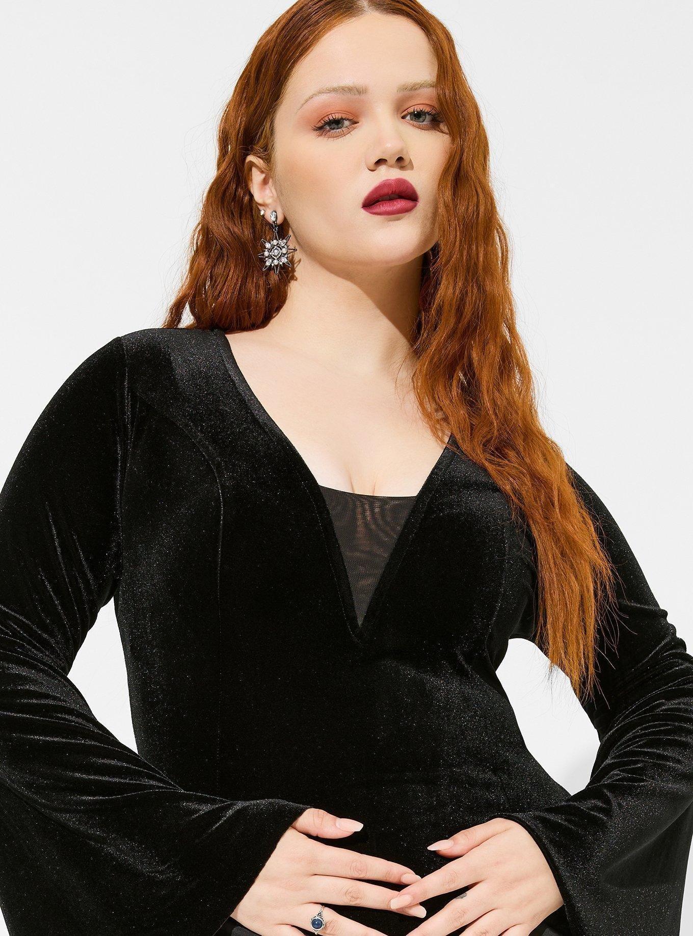 Plus Size - Halloween Costume Velvet Fluted Maven Dress - Torrid