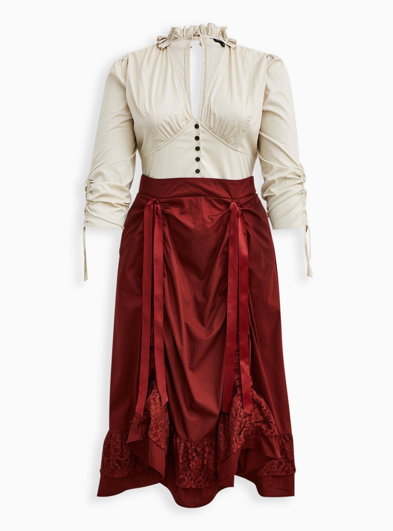Plus Size - Halloween Costume Poplin Steampunk Dress - Torrid