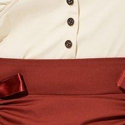 Halloween Steampunk Dress, RED, swatch