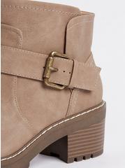 Single Strap Ankle Bootie - Taupe (WW), TAUPE, alternate