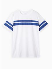 Relaxed Fit Signature Jersey Tee, BLUE STRIPE, hi-res