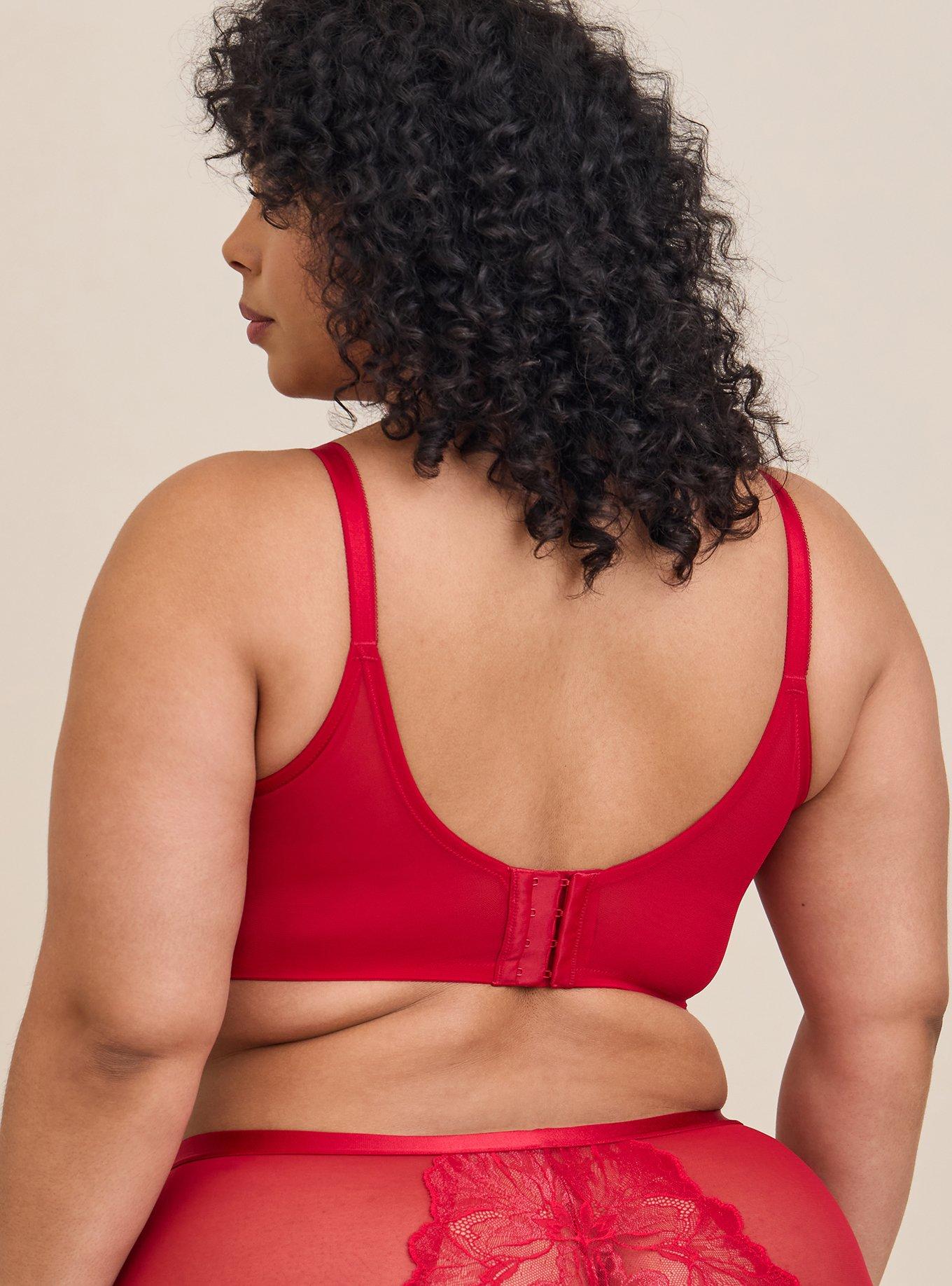 XO Plunge Push-Up Bra, JESTER RED, alternate