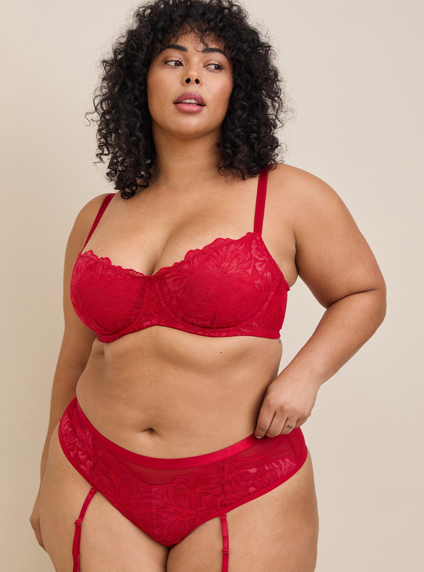 Balconette Unlined Bra, JESTER RED, alternate