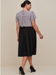 Midi Studio Refined Crepe Skirt, DEEP BLACK, alternate
