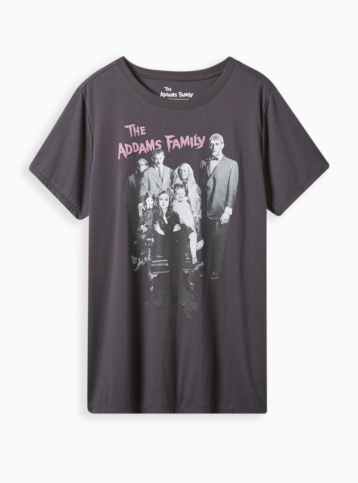 Plus Size - The Adams Family Classic Fit Cotton Crew Neck Top - Torrid